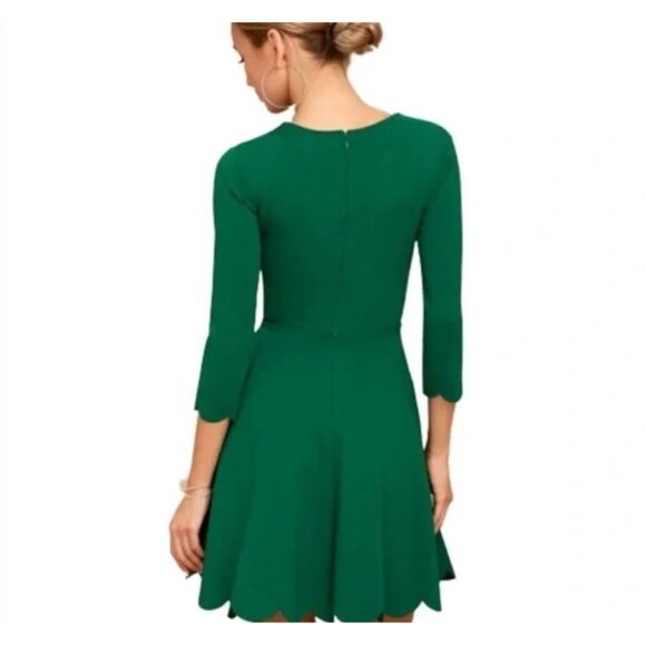 NWT Lulus Womens Size Medium Green Cumulonimbus Clouds Skater Mini Dress NEW - Picture 3 of 5